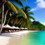 Love Creation A4 Size poster print for creative wall art- tropical-dream-9612(Non Sticker)