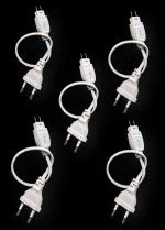 OTS LIGHTS 220V 5730 Pin Rope Light Connector, 8mm Wide Copper Pins Rope Light (Pack of 5)