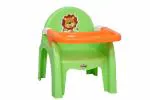 Prima Multicolor Plastic Booster Seat With Safety Tray High Chair For Kids