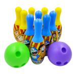Humaira Plastic Bowling Game Set Toy with 10 Pins, 2 Balls Sports Toy Game for Kids, Blue