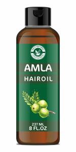 Holy Natural Amla Hair Oil/Amalaki Hair Oil (237ml) Indian Gooseberry Hair oil, Richness in nutrients of Vitamins C. For Hair strength and luster, make them smooth, silky and healthy.