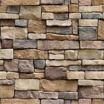 Jaamso Royals Multicolor PVC Stone Brick Self Adhesive Wallpaper 45X1000 cm( 1000 CM X 45 CM )