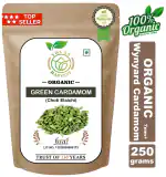 Yogan Harvest | 250g | Organic | Wayanad 7mm+ Green Cardamom/Elaichi Whole [No Artificial Colors]