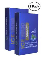 GOOD JOY Mint Condoms for men - 10 Count (Pack of 2)