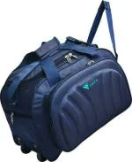 FEDRA Blue Polyester Strolley Duffel Bag - 60 L