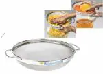 OM Paras Puran Chalni || 304 Grade Stainless Steel Multipurpose Puran Jali Chalni || mesh Strainer for Sieving, Pulping of Food Grain (Pack of 1) (7)