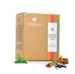 Octavius Assorted Wellness Teas - 40 Enveloped Pyramid Tea Bags | Assortment of 5 Wellness Teas in Easy to Use Pyramid Teabags | Tulsi Delight | Kashmiri Kahwa|Rose Glow | Turmeric Spiced| Mint Digest