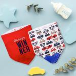 Baby Moo Feeding Bandana Bibs Pack Of 2 Daddy’s Winner Red And Blue