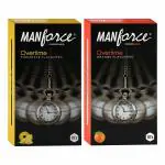 MANFORCE 3in1 (Ribbed Contour Dotted) Overtime Orange & Pineapple Condoms - 10pcs x Pack of 2