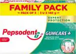 Pepsodent Gum Care Plus Toothpaste, 140 G Each (Pack Of 3)
