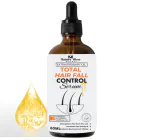 Nature Glow Herbal Total Hair Fall Control Serum - Revitalise, Strengthen, and Nourish Your Hair for Gorgeous, Healthy Locks - Natural Hair Loss Solution -60ml