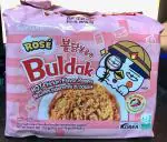 SAMYANG Rose Buldak Hot Chicken Flavor Ramen Nouilles Piquantes au Poulet, 620 Gram (Pack of 5)