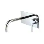 JAQUAR FUSION Series Wall Mounted HOT AND COLD BASIN MIXER / TAP (Chrome) | RIGHT HAND SIDE LEVER, Brass Body Water Tap/ Faucet/ Cock for Bathroom / Kitchen Wash Basin | FUS-CHR-29233NK