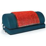 Metron Adjustable Foot Rest Stool Under Desk with Removable Acupressure Massage Accumat Plastic Top Sheet | Relieve Foot Pain and Improves Blood Circulation |Washable Cover | Pack of 1