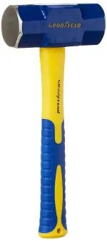 Sledge Hammer with Fiberglass Handle (Head Weight : 4 LBS), Multicolour