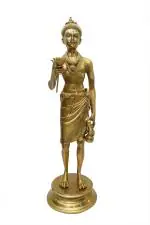 Kalarambh Brass Neelkanth varni Idol Murti Statue for Home Pooja Puja Mandir Table Decor Gift Items Collectible Handicraft Art, Yellow, 7 x 7 x 24.5 Inch (L x W x H)