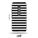 Tweakymod Printed Black Strips Back Cover For Moto G3