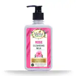 ALENA ROSE CLEANSING MILK FOR MEN & WOMEN - 400ML | Refreshing | Deep Pore Cleansing | Gently removes Dirt, Grime, Wet & Dry Make-up | Silicone Free | SPA SIZE