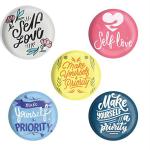 Dhcrafts Multicolor Metal Funny Quotes Printed Fridge Magnet, 5.8 Cm (Pack Of 5)
