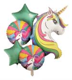 My Party Suppliers Unicorn Balloons for Party for Girls Rubber Birthday Decorations (11 x 5 x 5 cm)