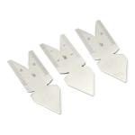 JAIBROS Center Gauge 60 degree inch/Metric with 24ths, and 32nds Thread Checking Scales, steel color PACK OF 2