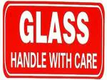 Blackdreams White, Red Glass Fragile Glass Handle With Care Sticker - 3 X 2 Inch (Pack Of 200)