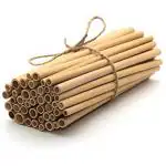 TUGS: The Unique Green Solutions TUGS 100% Bamboo Grass Straws (6-8 mm) Pack of 50, Natural Eco Friendly Biodegradable Drinking Straws with Straw Cleaning Brush - Reusable