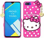 RICHBURG Realme C2 Pink Rubber Light Weight Mobile Back Cover