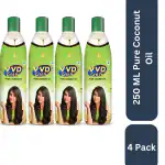 VVD Gold Coconut oil 250 ML ( Pack of 4 ) - 100% Pure Coconut oil