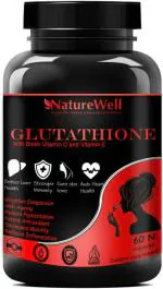 Naturewell Glutathione Skin Lightening With Vitamin E And C, 60 Capsules