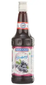 Manama Blueberry Syrup | Mixer for Mocktails and Cocktails | 750ML Bottle