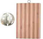 Urban Buy Multicolor Aluminium Gujiya And Chopping Board Kitchen Tool Set 2 Pc