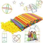 Foroly Educational Straw Assembly Building Blocks With Smart Stick Kit (Approx 200 Pcs)