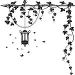 Aquire Black Rectangular PVC Vinyl Wall Sticker, 80 cm