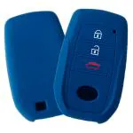 Ashar KeyHub Silicone Key Cover Compatible with Toyota Fortuner, Innova HyCross, Fortuner Legender, Land Cruiser, 3 Button Smart Key