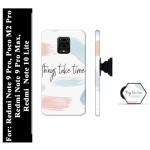 BUDDHU Positive Quote Printed Back Cover with Mobile Holder, Pop socket for Mi Redmi Note 9 Pro, Xiaomi Poco M2 Pro, Mi Redmi Note 9 Pro Max, Mi Redmi Note 10 Lite