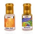 Dpme Golden Dust And Romance Attar Combo, Roll On, 6 Ml Each