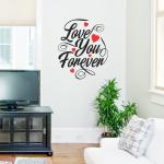 Sticker Studio Vinyl Love You Wall Sticker And Decal 58 cm X 48 cm