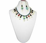 JAYA VISION ENTERPRISES Plain Glass Mix Color beads fancy Choker Necklace