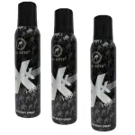 Asl World Cosmo XXX Rated Hard No Gas Perfume Body Spray - For Men & Women-120 ml,(Pack of 3)
