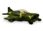 Peppy Kid Unbreakable Friction Powered Army Fighter Bomber Airplane Toy For Kids - Green