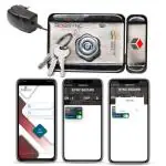 Robsync Sync Secure Metal Electronic Door Lock with Inbuilt WiFi Controller Device Main Gate Lock | Heavy Duty Lock | 4 Digit PIN Protected | Mobile App Lock (Main Lock Without Remote)