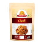 Ghotaram Butter Chakli Chakoli | Murukku | Bhajni Chakli | Bhajni Chakli Namkeen Snacks for Foodie Indians Ready to Eat snacks - Tea Time Chakli | Chakli Diwali Rakhi Snack and Namkeen-250*1Pack