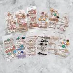 GIRLISH Large Hair Rubber Bands Bow Hair Clips Barrettes Bow Long Ribbon Hairpin for Women Girls Hair Accessories Hairband(big bow hollographic) (PACK 2)