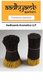 AADHYAMB Agarbatti JASMINE Agarbatti sticks | Premium Incence sticks| Agarbatti For Puja| 500G