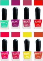 OUR Beauty Multicolor Quick Dry Long Lasting Hd Colors Nail Polish Set 2Feb44, 64 ml (Set Of 8)