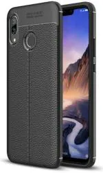Imbi Black Silicone Back Cover For Huawei Y7 Dub-Lx1, Dub-Lx3