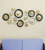 vedas Round Ginko Abstract Wall Decor Hanging & Wall Mounted Sculpture Home Decor