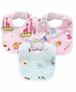 Kritiu Baby Printed Bib (Pack Of 3)