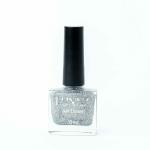 LUNNA Nail Enamel, Extra Strengthening, Chip, Wear Resistant, High Gloss, Shine, Non-Toxic, Vegan, PERFECT SILVER, 10ml